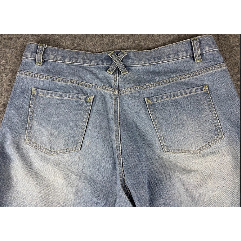Liz Claiborne Embroidered Bootcut Jeans 14 Boho Festival Denim Chic Retro - Picture 8 of 11